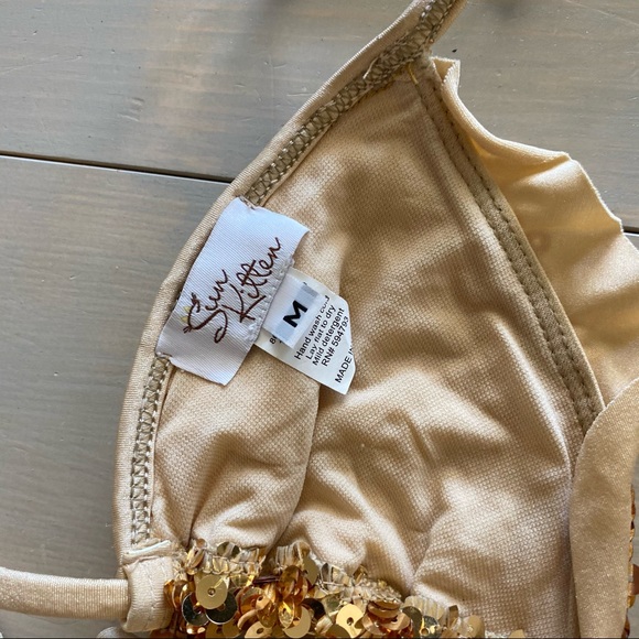 Gold sequin bikini - Picture 5 of 6